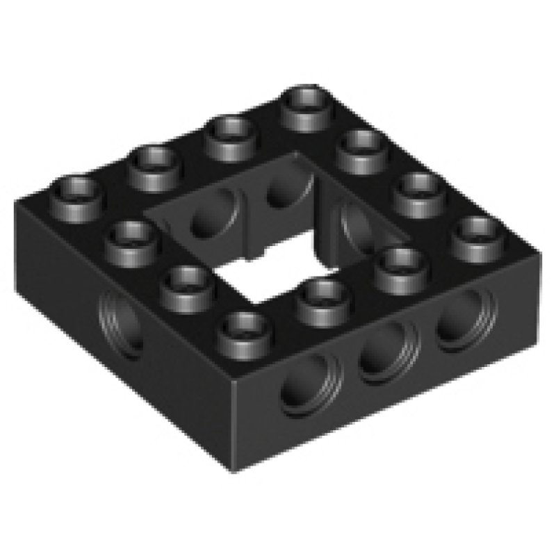 Technic, Steen 4x4 open midden Black